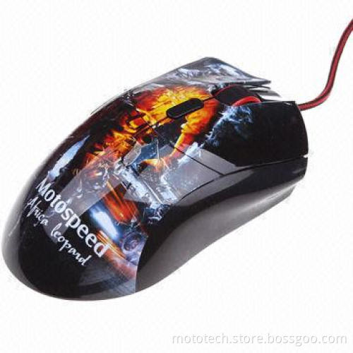 7D ergonomic design gaming optical mouse with Avago 5090 IC, Omron wheel